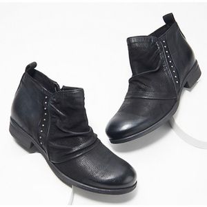 🎃 Leather Studded Booties - Victorian Witch